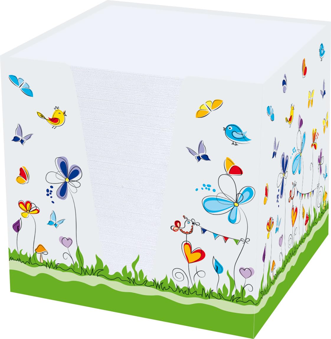 RNK 46478 Notepad Butterflies with 900 Sheets 92 x 92 x 92 mm Pack of 1