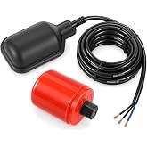 LYCC Float Switch for Water Tank Sump Pump Septic, Hardwired, 110-240V | IP68 Submersible Cable Float Switch, Adjustable Counterweight, 6 Lengths 9.8-33Ft, Fill &amp; Drain Dual Circuit, Relay Ready