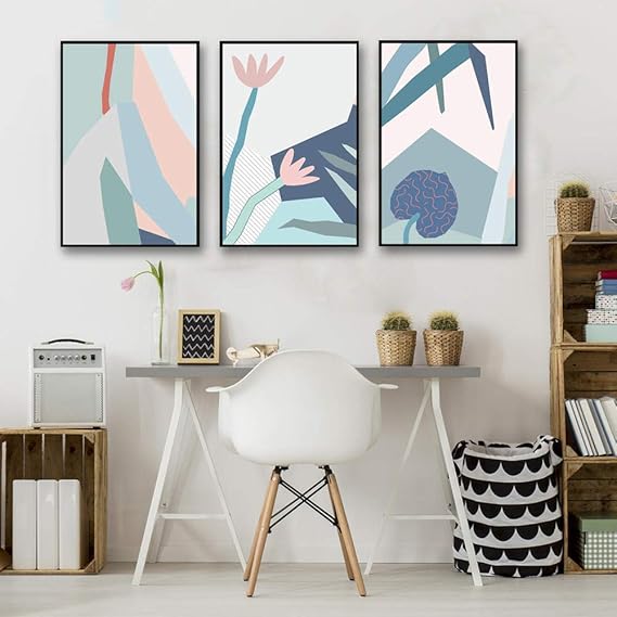 Acuarela A4 Imágenes Arte Moderno Lienzo Flores Pintura Minimalista