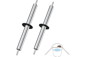 WANQUEEN 2 Pack Rolling Log Mouse Trap, Humane Live Mouse Trap Bucket, Rat Traps for House, Auto Release Catch No See Kill Trap for Mice and Rats