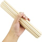 SZCXDKJ 50 Pack Unfinished Wood Dowels 250mm x 5mm for Crafts DIY view 6