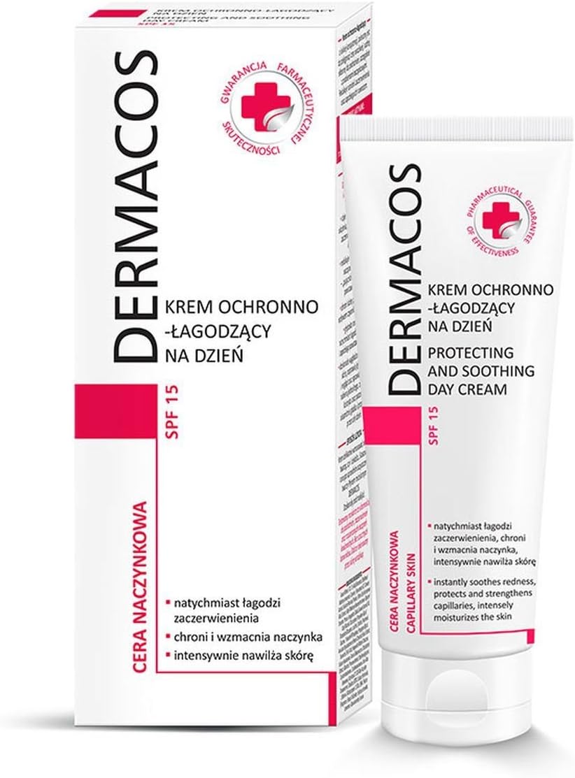 Ideepharm Dermacos Protecting and Soothing Day Cream SPF 15 Capillary Skin 50 ml