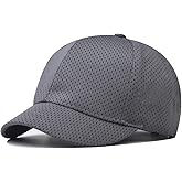 Tetefory Short Brim Mesh Baseball Cap for Men Women Quick Dry Breathable Adjustable Unstructured Plain Dad Hat