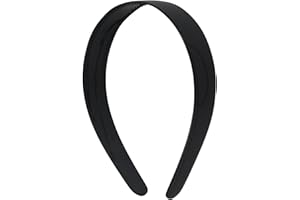 Motique Accessories Black 1 Inch Plastic Hard Headband with Teeth Head band Women Girls