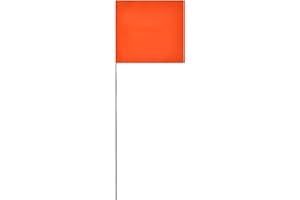SWANSON TOOL CO., INC Swanson Tool Orange 25 Pack, Co Glo Safety Marking Flag, 2.5 inch by 3.5 inch with a 15 inch Wire Staff, Model # FOR1525