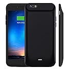 iPhone 6 6S Battery Case [5000mAh], MAXBEAR Rechargeable External Battery Portable Enhance Extended Power Charger Protective Charging Case for iPhone 6 6S (4.7 Inch)-Black