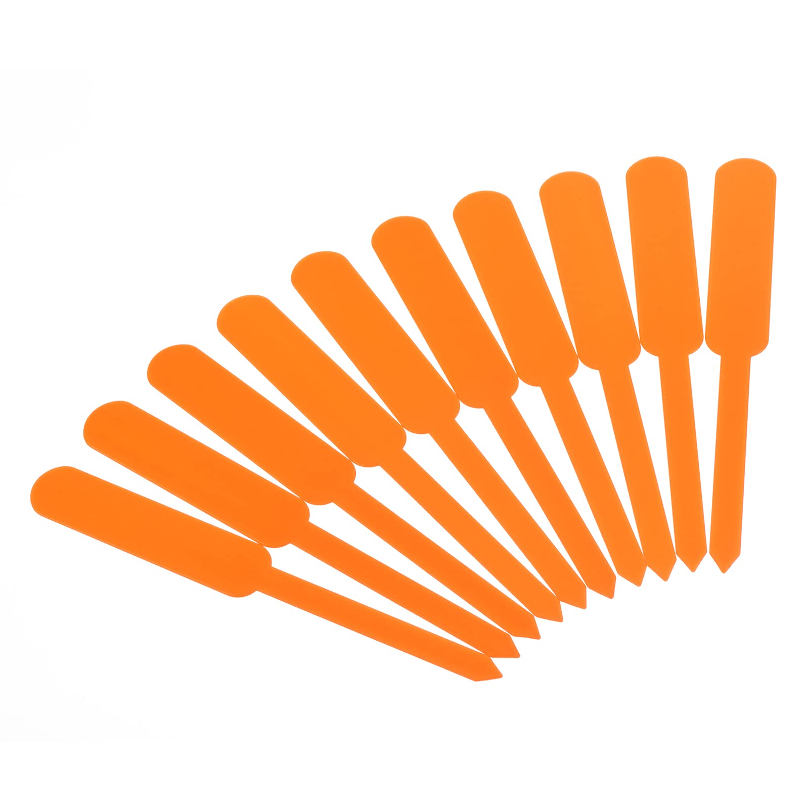 PATIKIL Plant Labels, 200Pcs PP Rectangle Marker Tags for Outdoor Indoor Garden, Orange