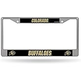 NCAA Rico Industries Colorado Buffaloes 12" x 6" Silver Chrome Frame 12" x 6" Chrome Frame - Car/Truck/SUV Automobile Accessory