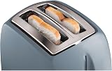 Russell Hobbs Textures 2 Slice Toaster Extra Wide Slots Grey view 3