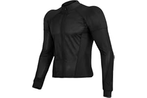 ALPHA CYCLE GEAR Motorcycle Shirt Armor Mesh Moto Riding Armour Jacket for Men and Women
