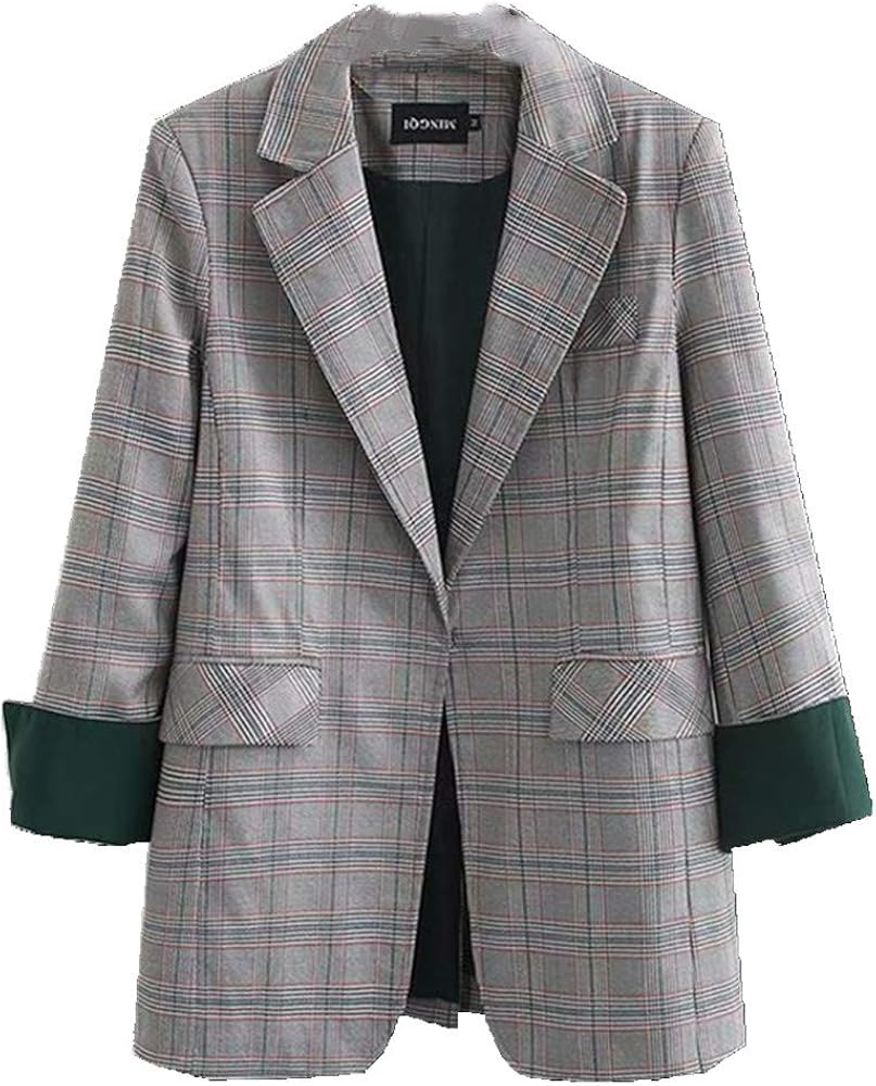 plus size plaid suit