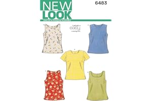New Look Sewing Pattern 6483 Misses' Tops, Size A (6-8-10-12-14-16)