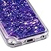 MYTURTLE iPod Touch 7th 6th 5th Generation Case Shockproof Hybrid Hard Silicone Shell Impact Cover With Screen Protector For iPod Touch 7 (2019), iPod Touch 5/6 (2015), Quicksand Purple Hearts Glitter