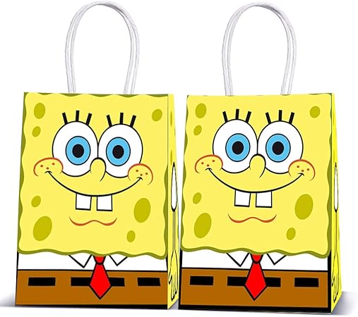 Amazon Co Jp スポンジ ボブ 誕生日パーティー お菓子バッグ スポンジ ボブテーマパーティーデコレーション用品 12個 おもちゃ