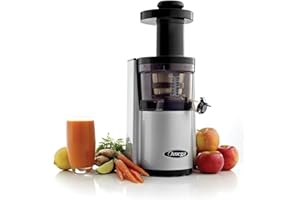 Omega Juicers VSJ843RS Vertical Slow Masticating Juicer Makes Continuous Fresh Fruit and Vegetable Juice at 43 Revolutions pe