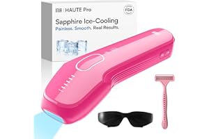 INIA Laser Hair Removal with Ice-Cooling Care for Women and Men, HAUTE Pro Painless at-Home IPL Hair Remover for Coarse Hair in Bikini and All Body Areas, Latest Generation for Effective Results