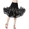 CISMARK Elegant Lace Long Swing Ballroom Latin Dance