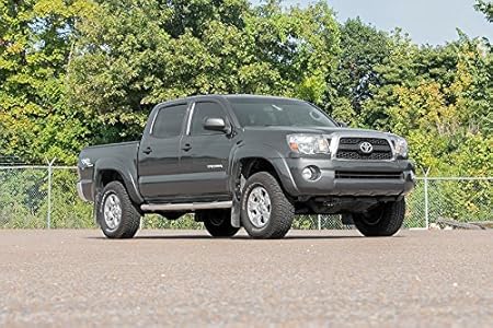 amazon com rough country 2 leveling kit fits 2005 2020 tacoma billet red suspension system 744red rough country automotive rough country 2 leveling kit fits 2005 2020 tacoma billet red suspension system 744red