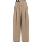 PRETTYGARDEN Women's Wide Leg Dressy Pants High Waisted Fashion Business Casual Work Office Trousers Palazzo Pant
