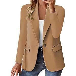 Blazers for Women Business Casual, Oversized Dressy Work Office Blazers Lightweight Suit Jackets Fall Outfits 2026