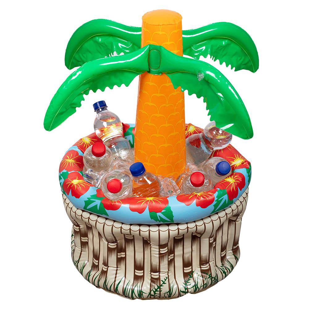 Boland 52161 Inflatable Drinks Cooler Palm Tree Size 62 cm Decoration Drinks Cooler Pool Party Summer Festival Theme Party 52161