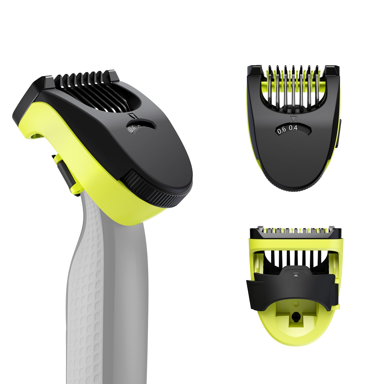 14 in 1 Adjustable Attachments Compatible with O Blade QP2734 QP2824 QP2520 QP2630, 14 Cutting Lengths (0.4 to10mm) Guards, Not Fit 360 Pro QP6531 QP6551 QP6651