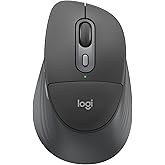 Logitech Signature Comfort Plus M850 L Wireless Mouse Bluetooth - Graphite | Bluetooth, palm cushion, 24-month battery, customizable buttons, for Windows, Mac, iPad