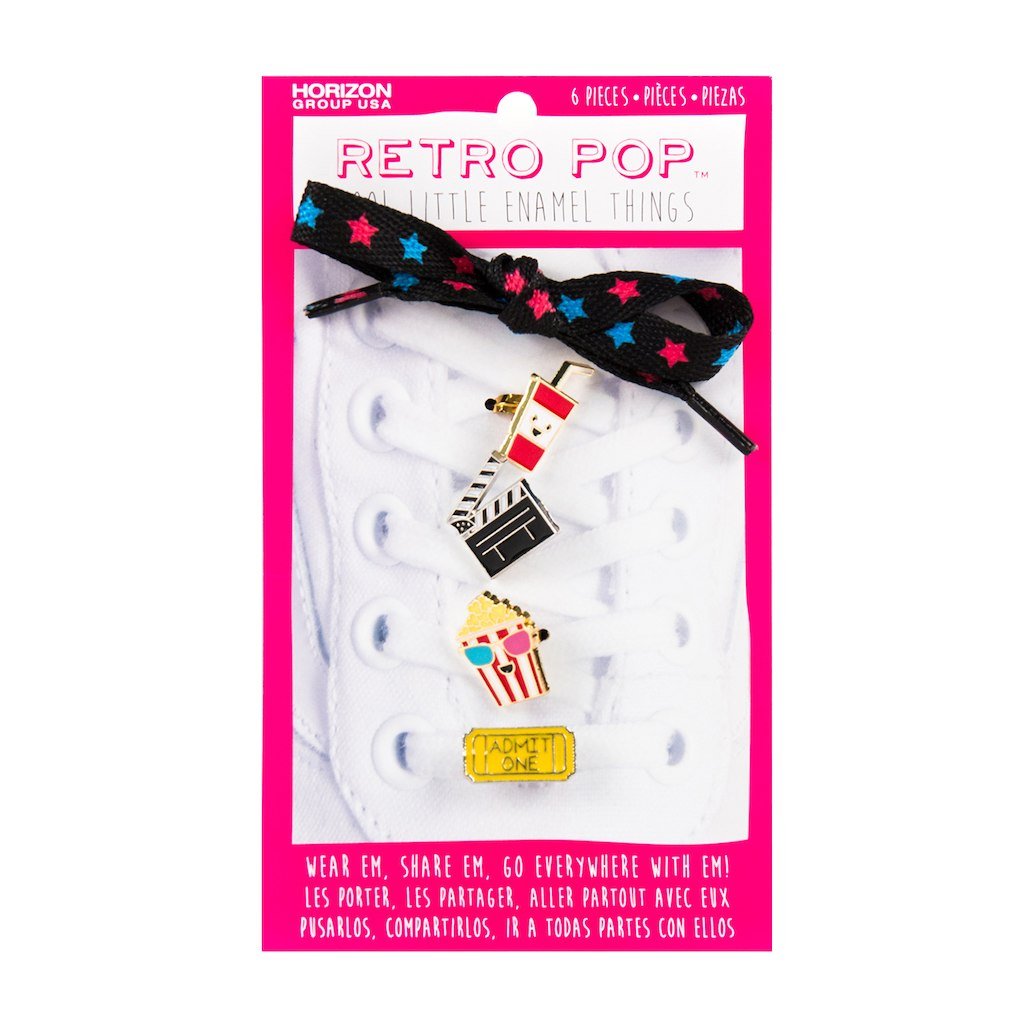Retro Pop Shoelace & Slider Charm Set
