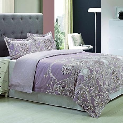 eLuxurySupply Viñedo 300 Hilos, Algodón Juego de Funda Nórdica – Full