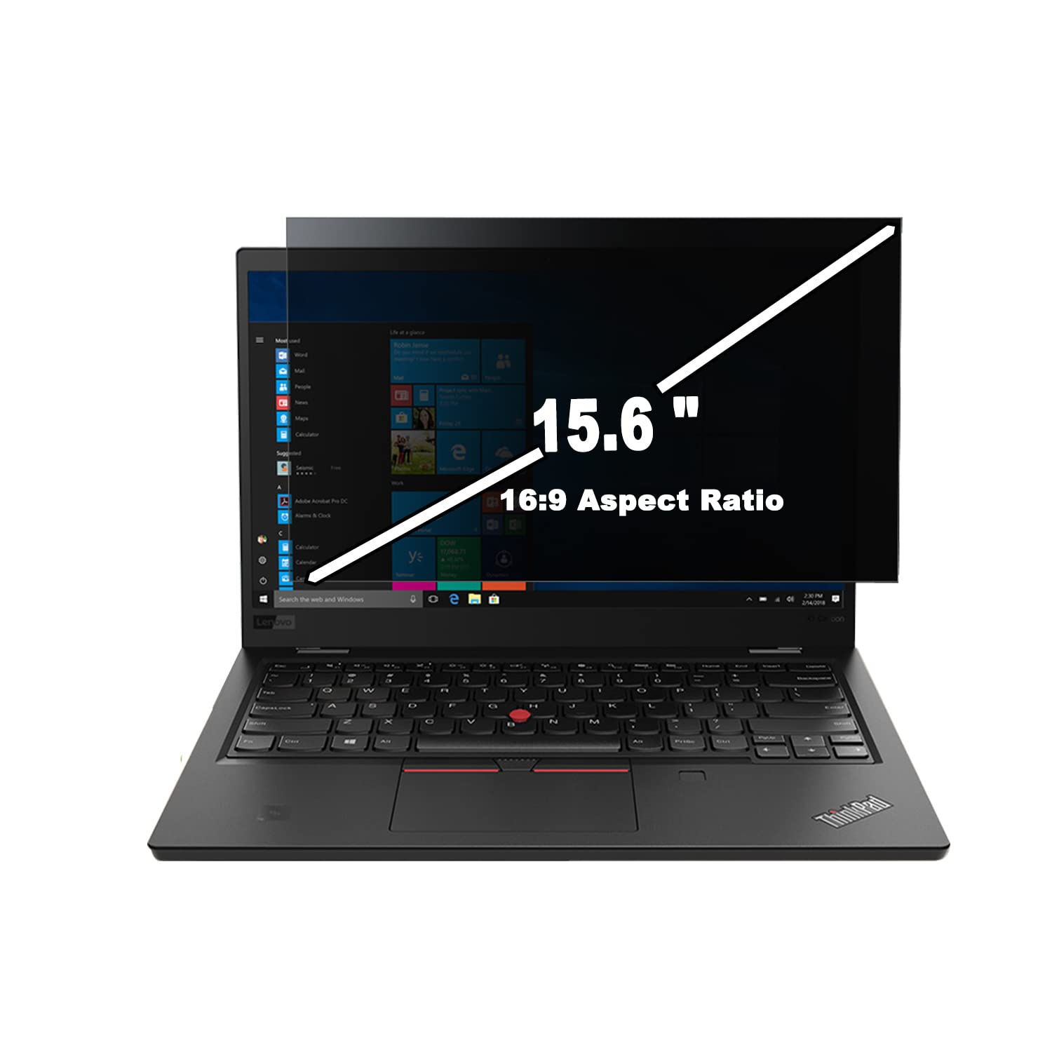 Photo 1 of 15.6 Inch Laptop Privacy Screen Protector Designed for HP Envy/Dell/Asus/Acer/Samsung/Lenovo,Matte Eye Protection Anti Glare Anti peep Protector Film for All 15.6" with 16:9 Aspect Ratio Laptop Privacy Guardian