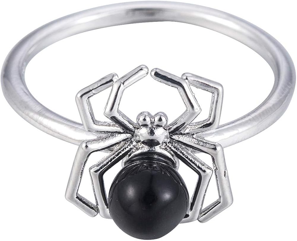 Halloween Spider Rings with Spider Prank Scare Box Thumb Ring Size 610