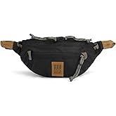 Topo Designs Mountain Waist Pack – Durable Lightweight Hip Pack, Shoulder Sling Bag for Daily Essentials, Adjustable Fit, 2 Storage Pockets, 410D Nylon Ripstop, 2L capacity, Oversized Zippers