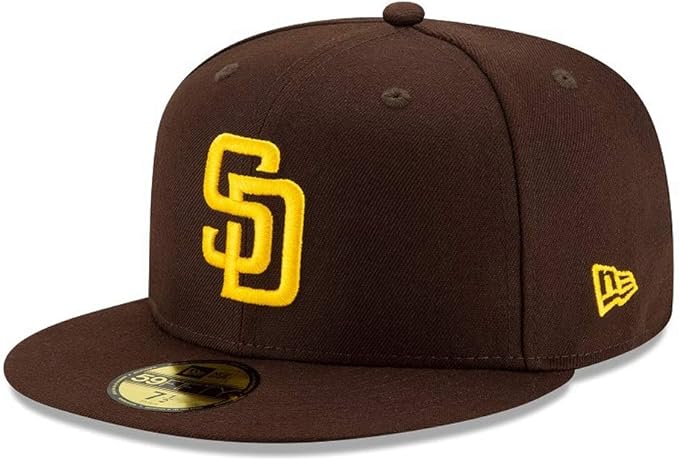 Amazon メーカー取次 New Era ニューエラ 59fifty Mlb On Field サンディエゴ パドレス ブラウン キャップ ブラウン 表記7 5 8 キャップ 通販
