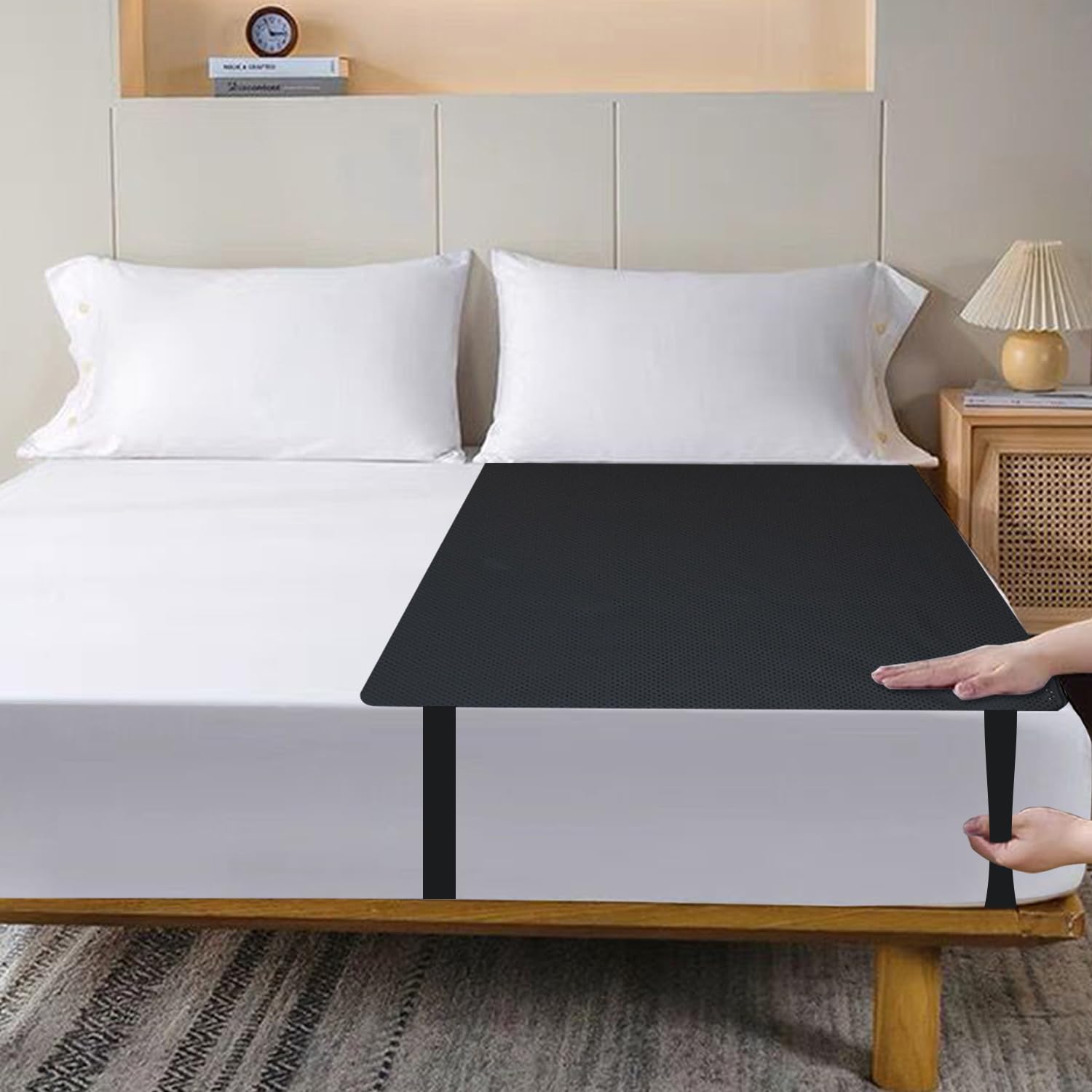 Grounding Mat for Bed with UK Cord, Beathable Grounding Sheet for Better Sleeping, Grounding Pad (27''*71'' Half Size)