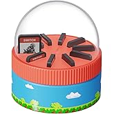 Hagibis Game Storage Case for Nintendo Switch, PS Vita, Rotating Game Card Case with 10 Card Slots, Magnetic Draw Card Portable Switch Game Cartridge Holder (Blue)