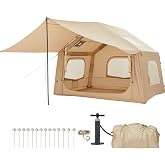 Inflatable Tent for Camping, Air Glamping Tent with Skylight