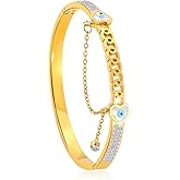 ixluck Tree of Life/Evil Eye Bracelet for Women Gold Bracelet Protection Jewelry Gift