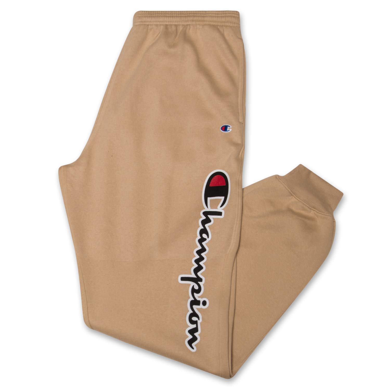 Champion Sweatpants for Men Big and Tall - Fleece Sweatpant Joggers for Men Khaki Image