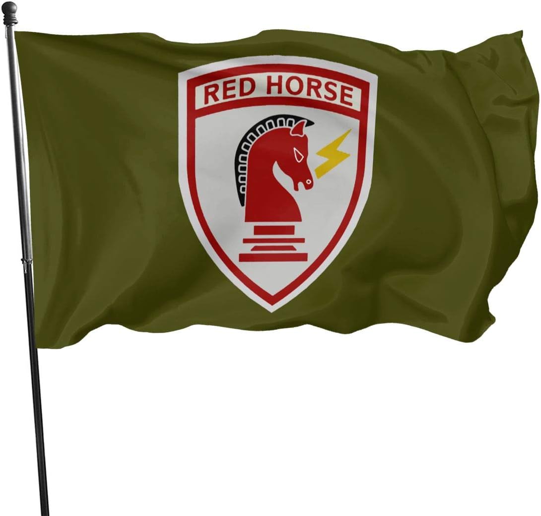 ZHANGPEIENfaqi Air Force USAF Red Horse Flag 3' X 5' Ft
