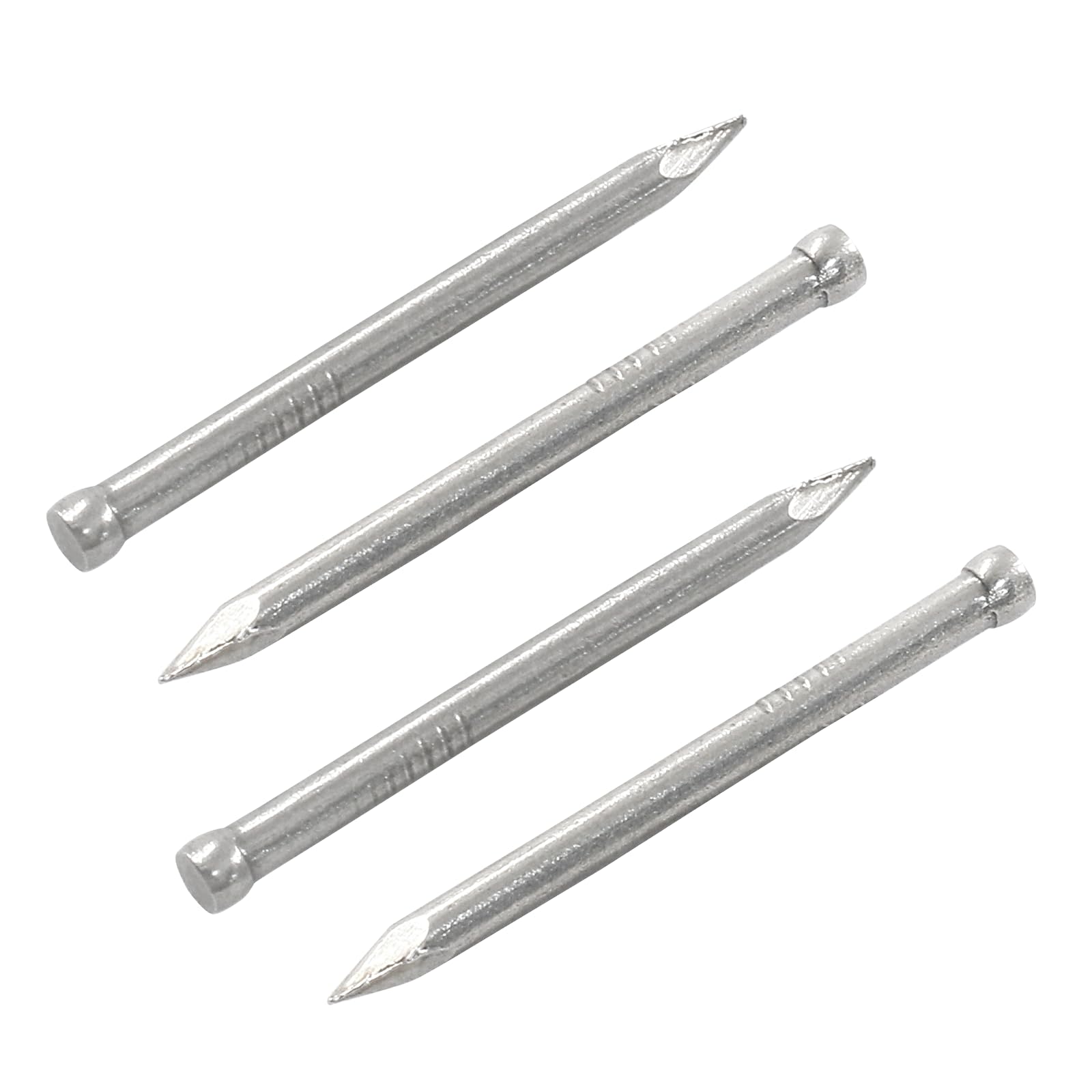 Cjueiom 100Pcs 30mm Finishing Nails Carbon Steel Nail, 2mm / 0.08 Inch (13 Gauge) Diameter Wood Nails Hand-Drive Hardware, Small Nails Picture Hanging Nails for Skirting Boards, Battens, Wood, Frame