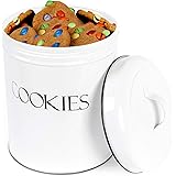 OUTSHINE White Cookie Jar with Airtight Lids | Vintage Cookie Jars for Kitchen Counter | Decorative Farmhouse Cookie Jar | Ki