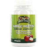 Garden Greens Apple Pectin 500mg, Great Natural Fiber and Supports Regularity, 120 Servings