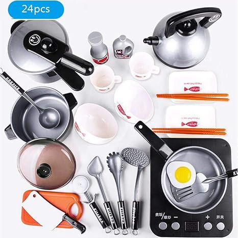Foonee Children S Kitchen Cooking Toy Set 24 36 Pcs Kids Kitchen