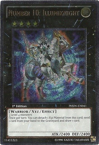 Yu-Gi-Oh! - Number 10: Illumiknight (PHSW-EN041) - Photon Shockwave - 1st Edition - Ultimate Rare
