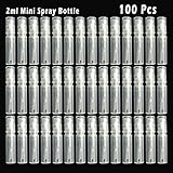 OTRMAX 2ml Mini Spray Bottle/Refillable Perfume Empty Sample Tube/PP Fine Mist Bottle (Pack of 100pcs)