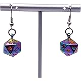 BiFrost Mini Metal Earring Polyhedral 10mm Ioun Stones by Norse Foundry | RPG Math Games DND Pathfinder