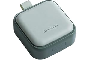 Small Pill Case, Cute Pill Box - Acedada Travel Daily Pill Organizer, Portable Pretty Pill Container for Purse Pocket, Compact Medicine Holder for Vitamins, Fish Oils, Supplements, Green