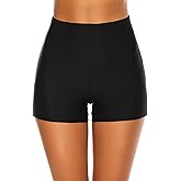 Tournesol Women's Swim Shorts High Waisted Bathing Suit Bottoms Swimsuit Boy Shorts Swimming Bottoms
