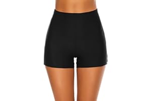 Tournesol Women's Swim Shorts High Waisted Bathing Suit Bottoms Swimsuit Boy Shorts Swimming Bottoms