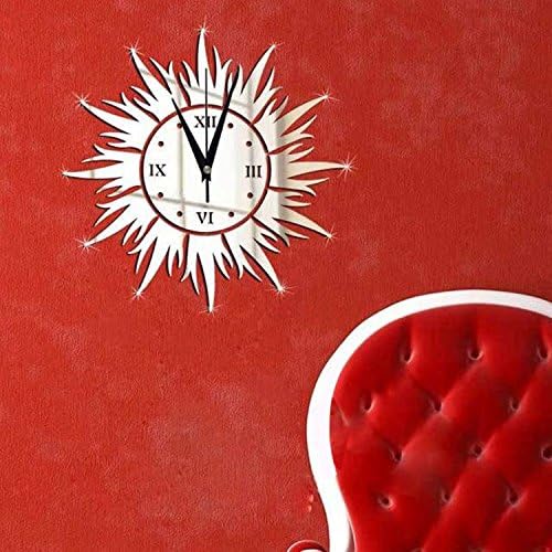 YanCui@ Acrylic Wall Clock Sticker DIY 3D Mirror Wall Stickers